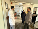 بازدید مسئولان دانشگاه علوم پزشکی اراک از بیمارستان مهر خنداب در ایام نوروز