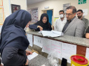 بازدید مسئولان دانشگاه علوم پزشکی اراک از بیمارستان مهر خنداب در ایام نوروز