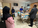 بازدید جانشین رییس دانشگاه علوم پزشکی اراک در ستاد نوروزی از بیمارستان امیرکبیر