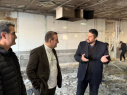 بازدید رئیس دانشگاه علوم پزشکی اراک از روند بازسازی سلف غذاخوری و سالن اجتماعات شهدای دانشجو