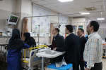 بازدید شبانه معاون درمان دانشگاه علومپزشکی از مرکز آموزشی درمانی امیرکبیر