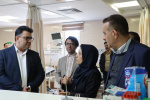 بازدید نوروزی نماینده مجلس و رئیس دانشگاه علوم پزشکی از بیمارستان آیتالله خوانساری