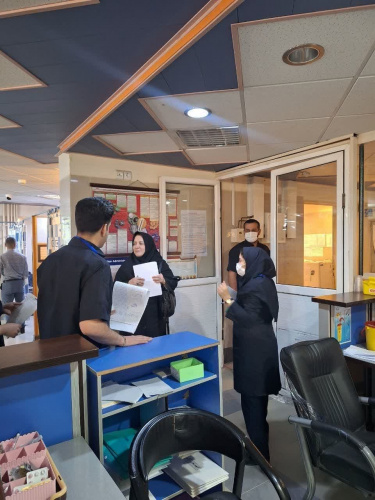 بازدید مسئول ستاد نوروزی دانشگاه علوم پزشکی اراک از بیمارستان امام خمینی (ره) محلات