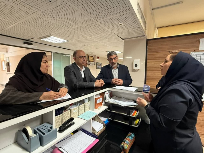 بازدید دکتر علیرضا کمالی از بیمارستان امیرکبیر در ادامه نظارتهای ستاد نوروزی
