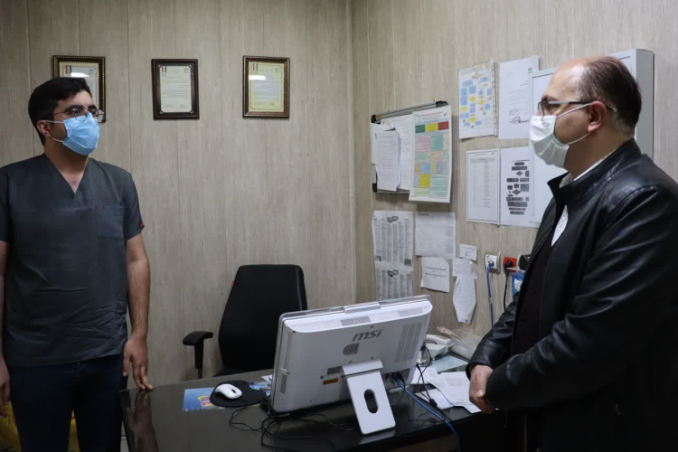 بازدید جانشین رئیس دانشگاه علوم پزشکی اراک از بیمارستان خصوصی سینا در ایام نوروز