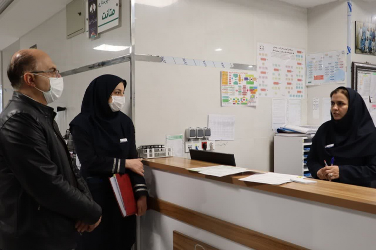 رصد روند خدمترسانی در ایام نوروز با بازدید از بخشهای بیمارستان آیت الله خوانساری