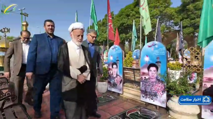 آیین گلباران گلزار مطهر شهدای اراک و آیین زنگ سلامت و اختتامیه برنامه سفیران سلامت دانش‌آموزی به مناسبت هفته سلامت +فیلم