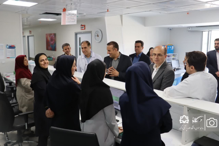 بازدید رئیس دانشگاه علوم پزشکی اراک از بیمارستان تخصصی و فوقتخصصی زنان و زایمان «سینا رضایی آشتیانی»